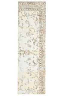 Floral Turkish Runner Rug - Thumbnail