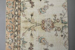 Floral Turkish Runner Rug - Thumbnail