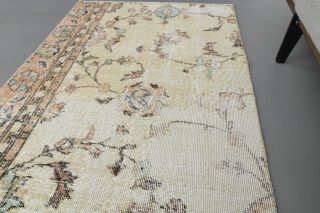 Floral Turkish Runner Rug - Thumbnail