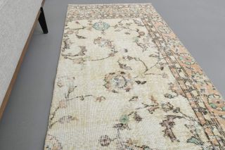 Floral Turkish Runner Rug - Thumbnail