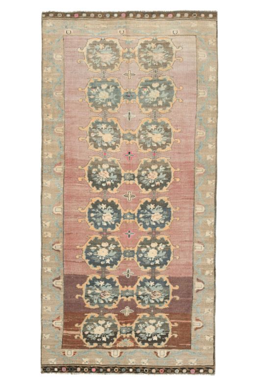 Ikat Turkish Wide Runner Rug