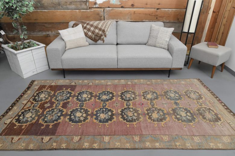 Ikat Turkish Wide Runner Rug