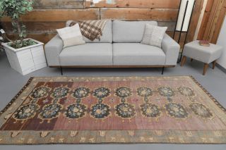 Ikat Turkish Wide Anatolian Runner Rug - Thumbnail