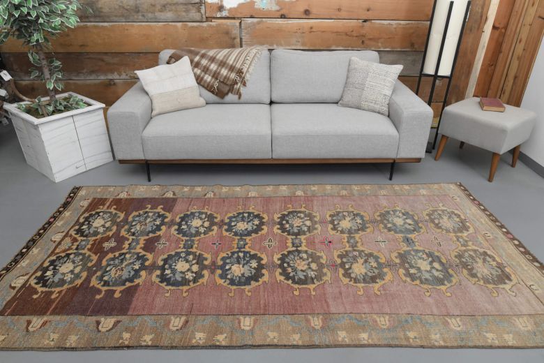 Ikat Turkish Wide Anatolian Runner Rug