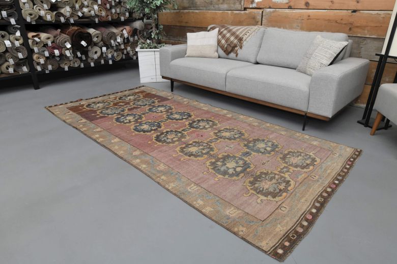 Ikat Turkish Wide Anatolian Runner Rug