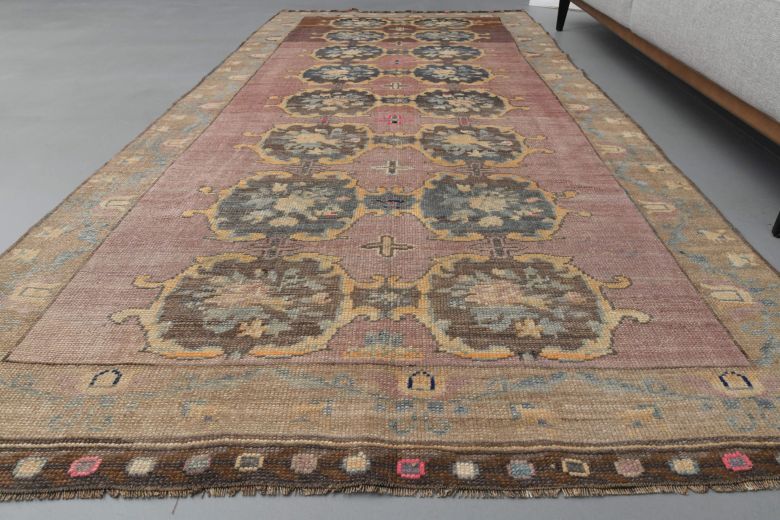 Ikat Turkish Wide Anatolian Runner Rug