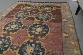 Ikat Turkish Wide Anatolian Runner Rug - Thumbnail