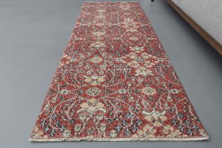 Floral Turkish Runner Rug - Thumbnail