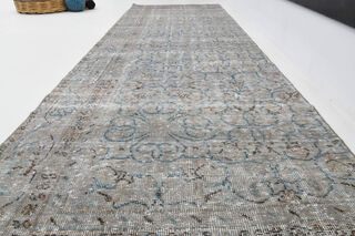 Antique Turkish Runner Rug - Thumbnail