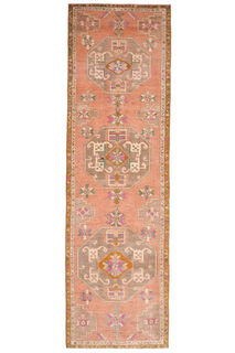 Vintage Turkish Runner Rug - Thumbnail