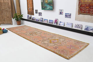 Vintage Turkish Runner Rug - Thumbnail