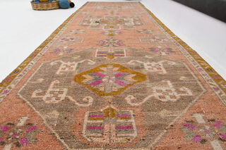 Vintage Turkish Runner Rug - Thumbnail