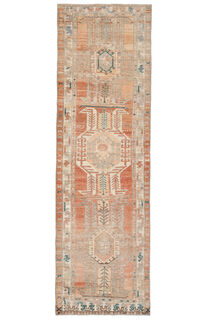 Antique Turkish Runner Rug - Thumbnail