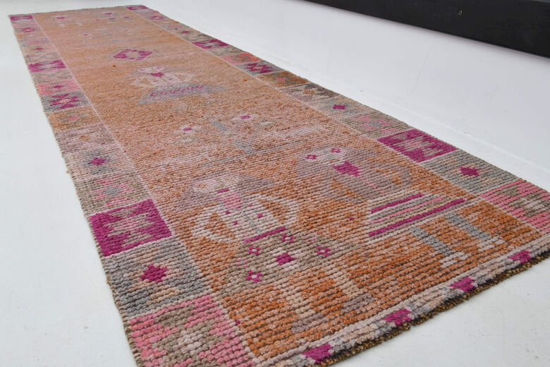 Pale Orange - Human Figures Runner Rug