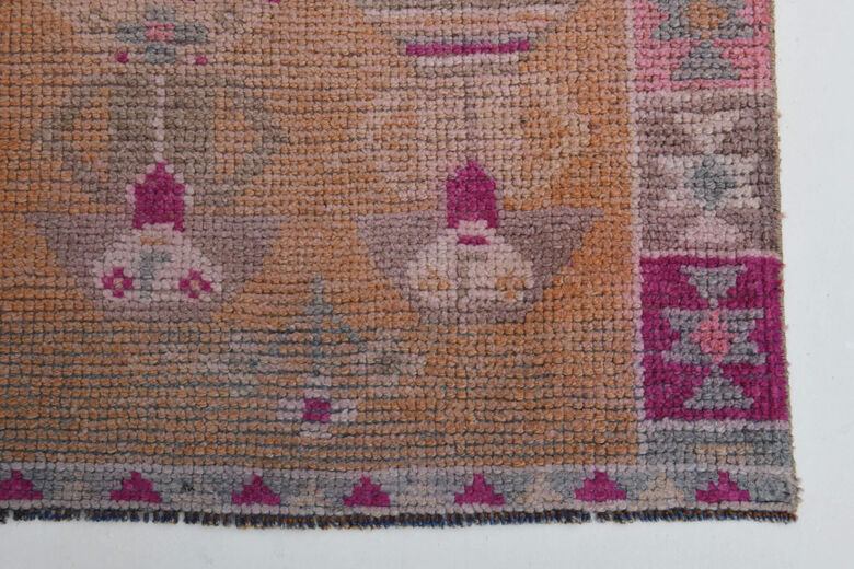 Pale Orange - Human Figures Runner Rug