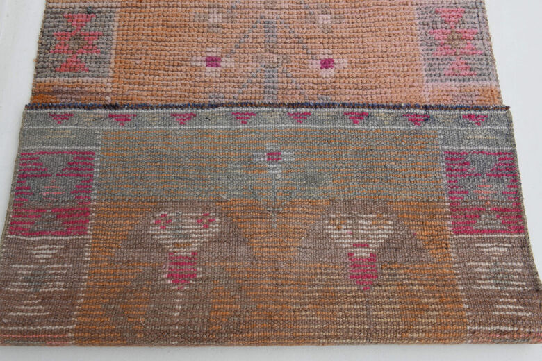 Pale Orange - Human Figures Runner Rug