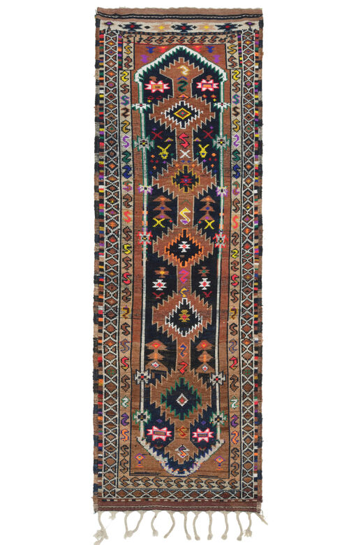 TASSELED TRADITIONAL Turkish Runner Rug