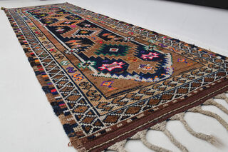 TASSELED TRADITIONAL Turkish Runner Rug - Thumbnail