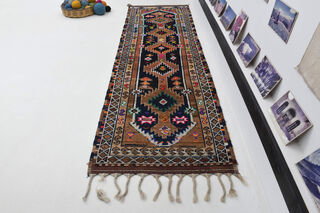 TASSELED TRADITIONAL Turkish Runner Rug - Thumbnail