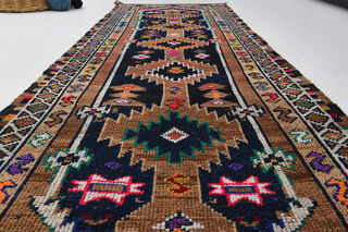 TASSELED TRADITIONAL Turkish Runner Rug - Thumbnail