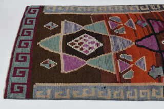 Hand-Knotted Vintage Runner Rug - Thumbnail