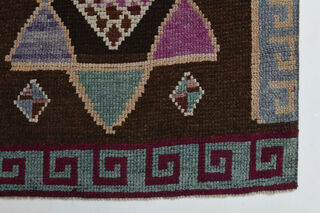 Hand-Knotted Vintage Runner Rug - Thumbnail