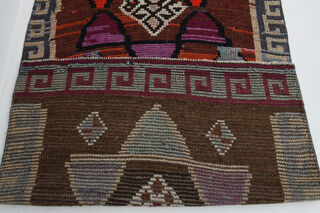 Hand-Knotted Vintage Runner Rug - Thumbnail