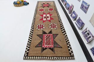 Vintage Turkish Runner Rug - Thumbnail