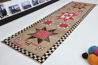 Vintage Turkish Runner Rug - Thumbnail