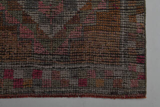 Hand-Knotted Vintage Herki Runner Rug - Thumbnail