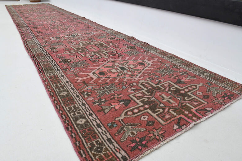 Persian Handwoven Vintage Runner Rug