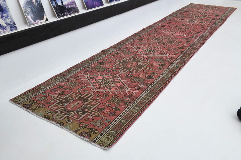 Persian Handwoven Vintage Runner Rug