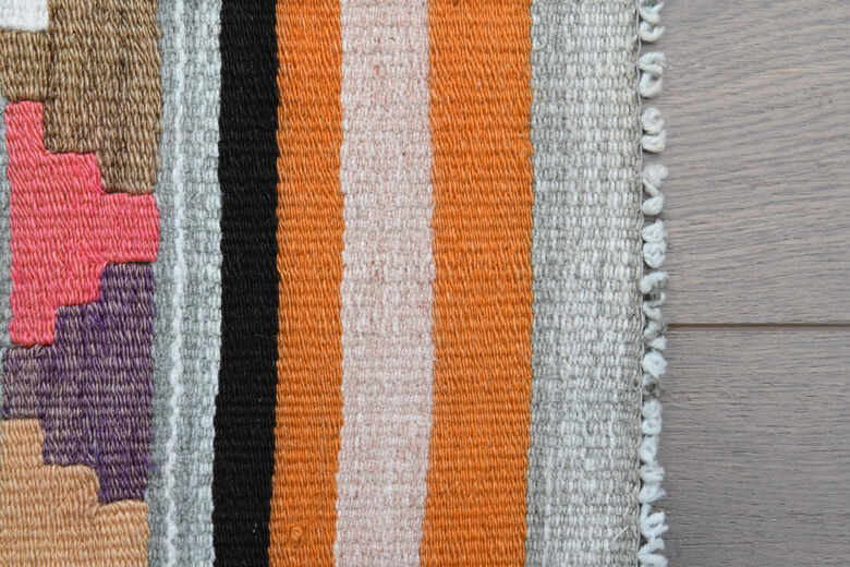 Ikat Turkish Kilim Runner Rug