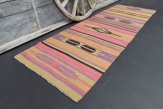 3x9 Turkish Kilim Runner Rug - Thumbnail