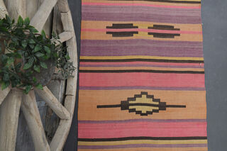 3x9 Turkish Kilim Runner Rug - Thumbnail