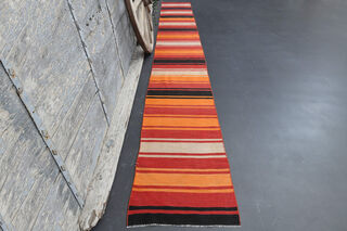 Long & Narrow - Turkish Kilim Runner Rug - Thumbnail