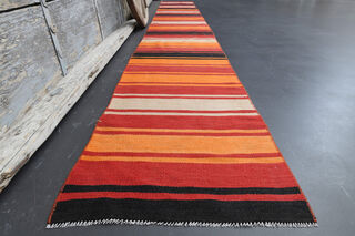 Long & Narrow - Turkish Kilim Runner Rug - Thumbnail