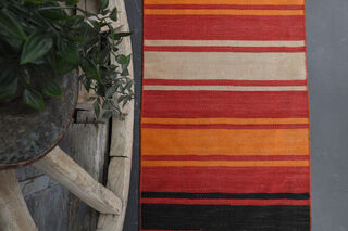 Long & Narrow - Turkish Kilim Runner Rug - Thumbnail