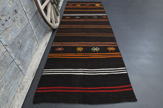 Turkish Kilim Runner Rug - Thumbnail