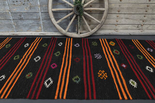 Turkish Kilim Wide Runner Rug - Thumbnail