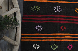 Turkish Kilim Wide Runner Rug - Thumbnail