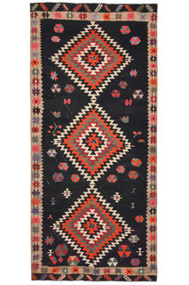 Vintage Flatweave Wide Runner - Thumbnail