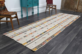 Turkish Kilim Runner Rug - Thumbnail