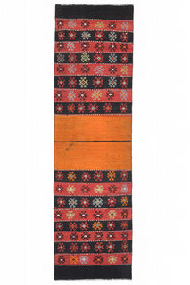 Turkish Kilim Runner Rug - Thumbnail