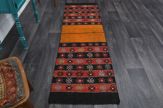 Turkish Kilim Runner Rug - Thumbnail