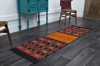 Turkish Kilim Runner Rug - Thumbnail