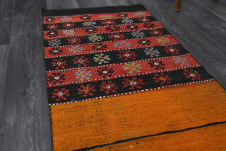 Turkish Kilim Runner Rug - Thumbnail