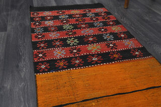 Turkish Kilim Runner Rug - Thumbnail