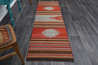 Turkish Kilim Runner Rug - Thumbnail