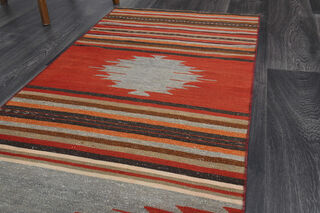 Turkish Kilim Runner Rug - Thumbnail